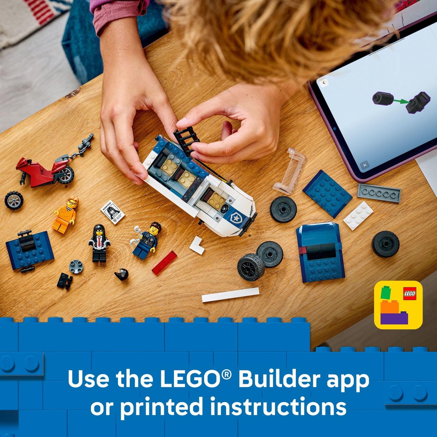 LEGO City Police Prisoner Transport Van Building Toy for Boys & Girls - Pretend Play Toys for Kids, Ages 6+ - W/Police Officer & 2 Crook Minifigures - Gift Idea for Birthdays - 60479 🍁 All In One Marketplace Canada