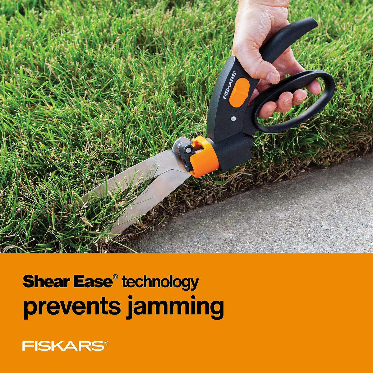 Fiskars Shear Ease Grass Shears - 5" Stainless Steel Blades - 360-Degree Swivel Blade Plant Cutting Scissors - Garden Shears and Grass Cutter 🍁 All In One Marketplace Canada