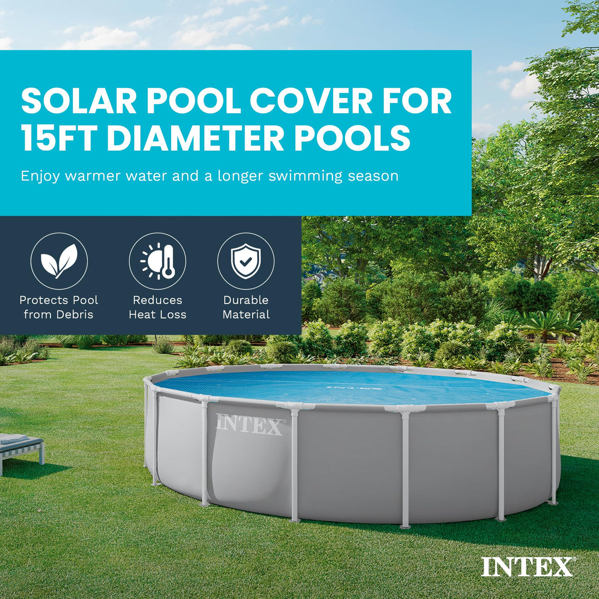 Intex 59954E Solar Cover for 15ft Diameter Easy Set and Frame Pools 🍁 All In One Marketplace Canada