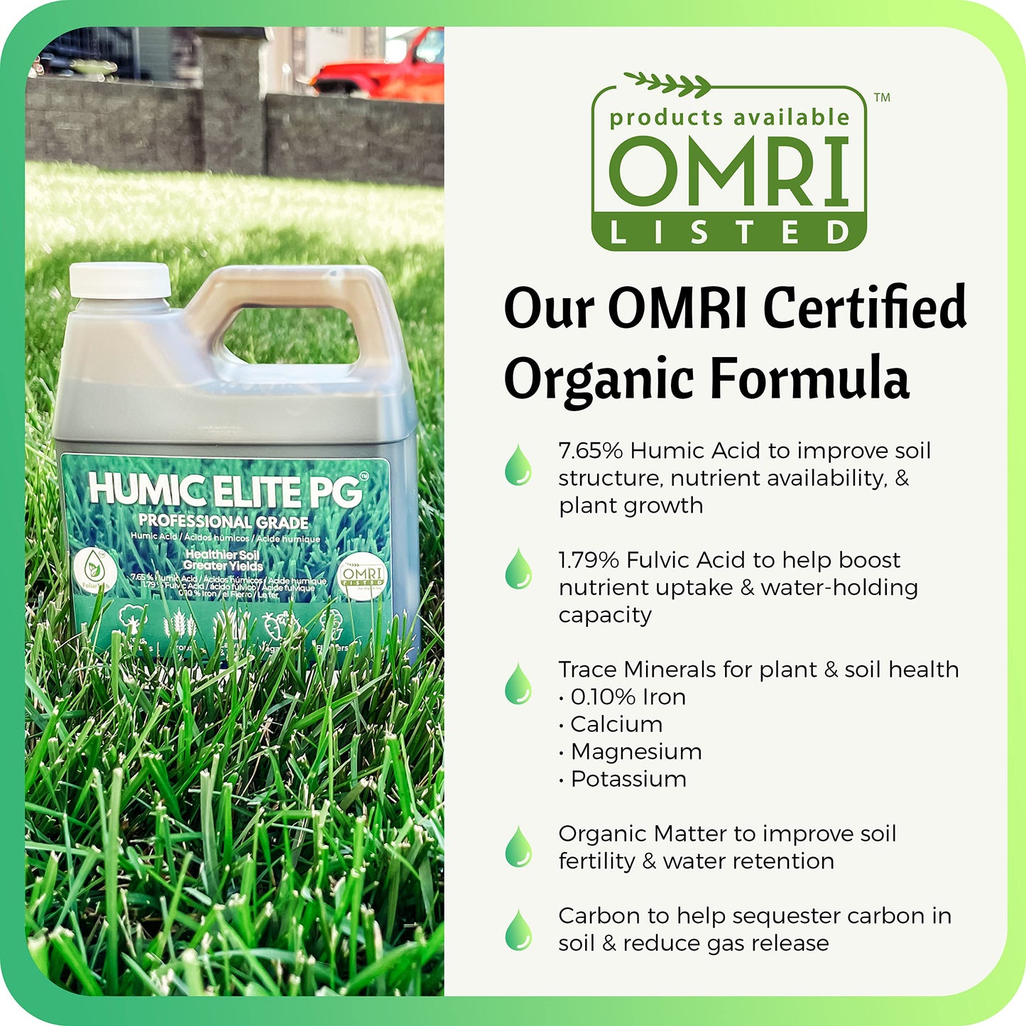 Humic Acid Organic Lawn Fertlizer - Fulvic Humic Mineral Blend for Trees, Shrubs, Ornamentals, Vegetables & Crops - Enhancer & Garden Soil Conditioner by FoliarTech, 4L 🍁 All In One Marketplace Canada