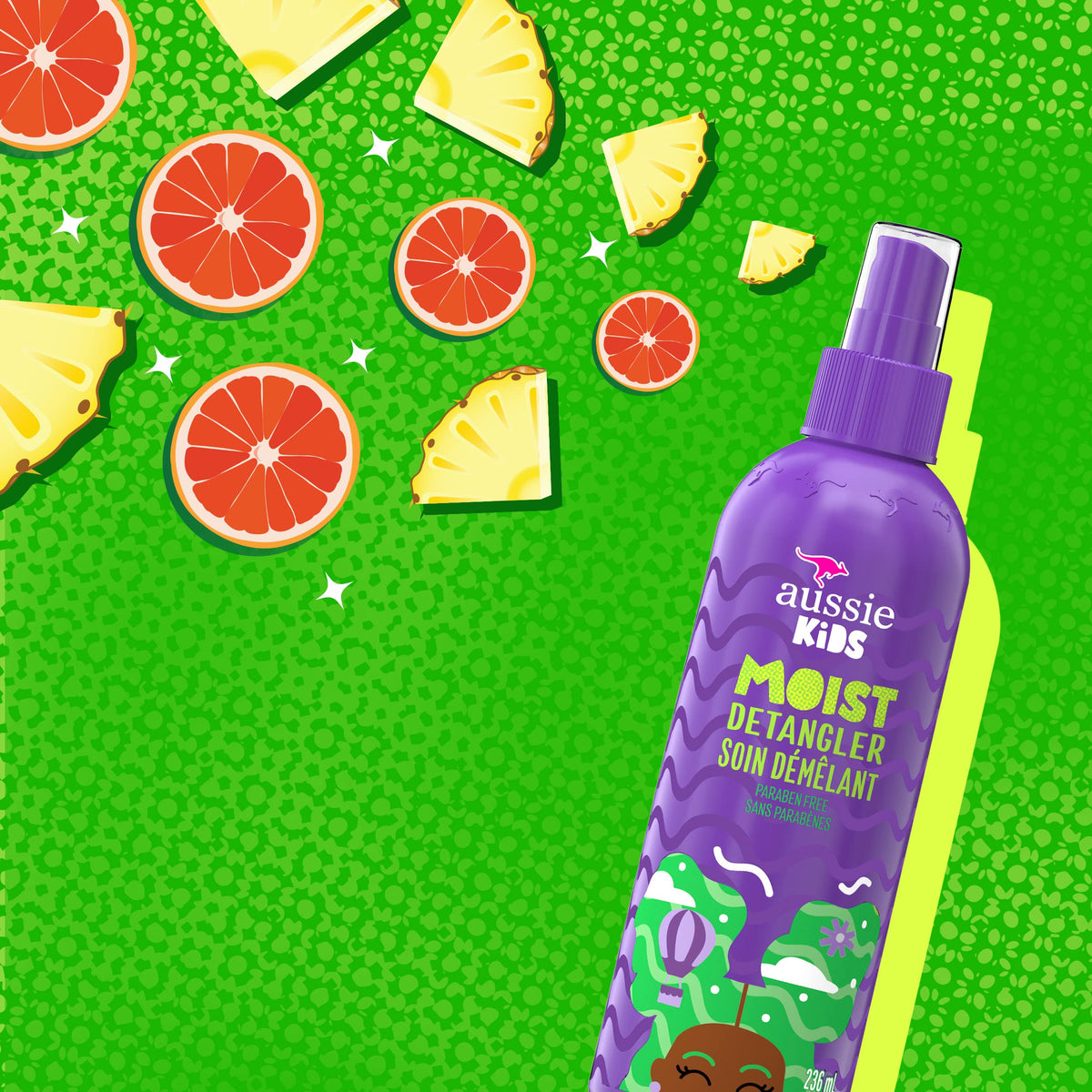 Aussie Kids Moist Sulfate Free Detangler for Kids, Paraben Free, 708 mL Total (3 Count of 236 mL Each) 🍁 All In One Marketplace Canada