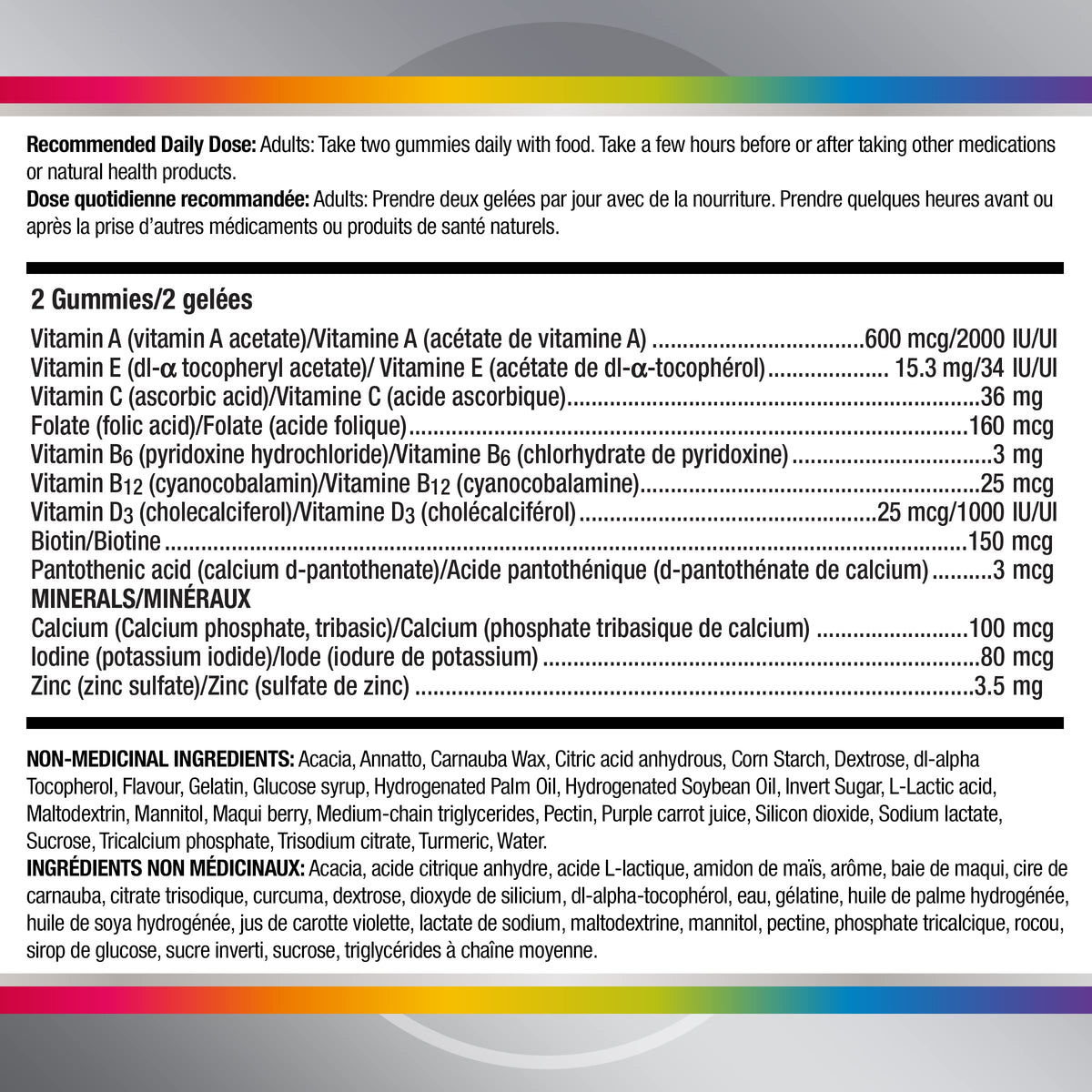 Centrum Women 50 Plus MultiGummies, Multivitamins/Minerals Gummies for Women 50+, Cherry, Berry, and Orange Flavours, 120 Gummies (Packaging May Vary) 🍁 All In One Marketplace Canada