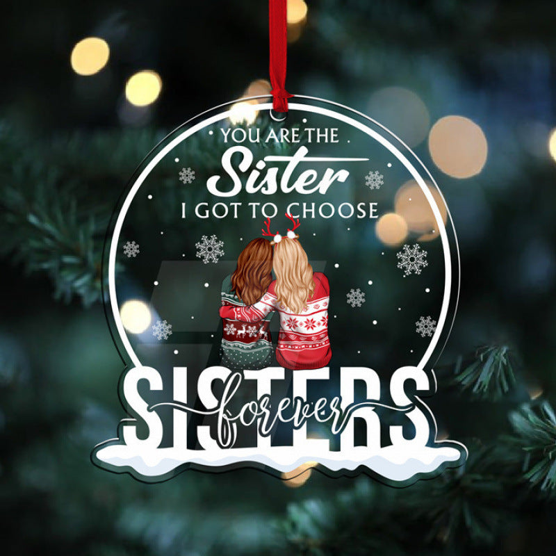 Acrylic Christmas Tree Pendant Ornaments – 34 Festive Holiday Designs