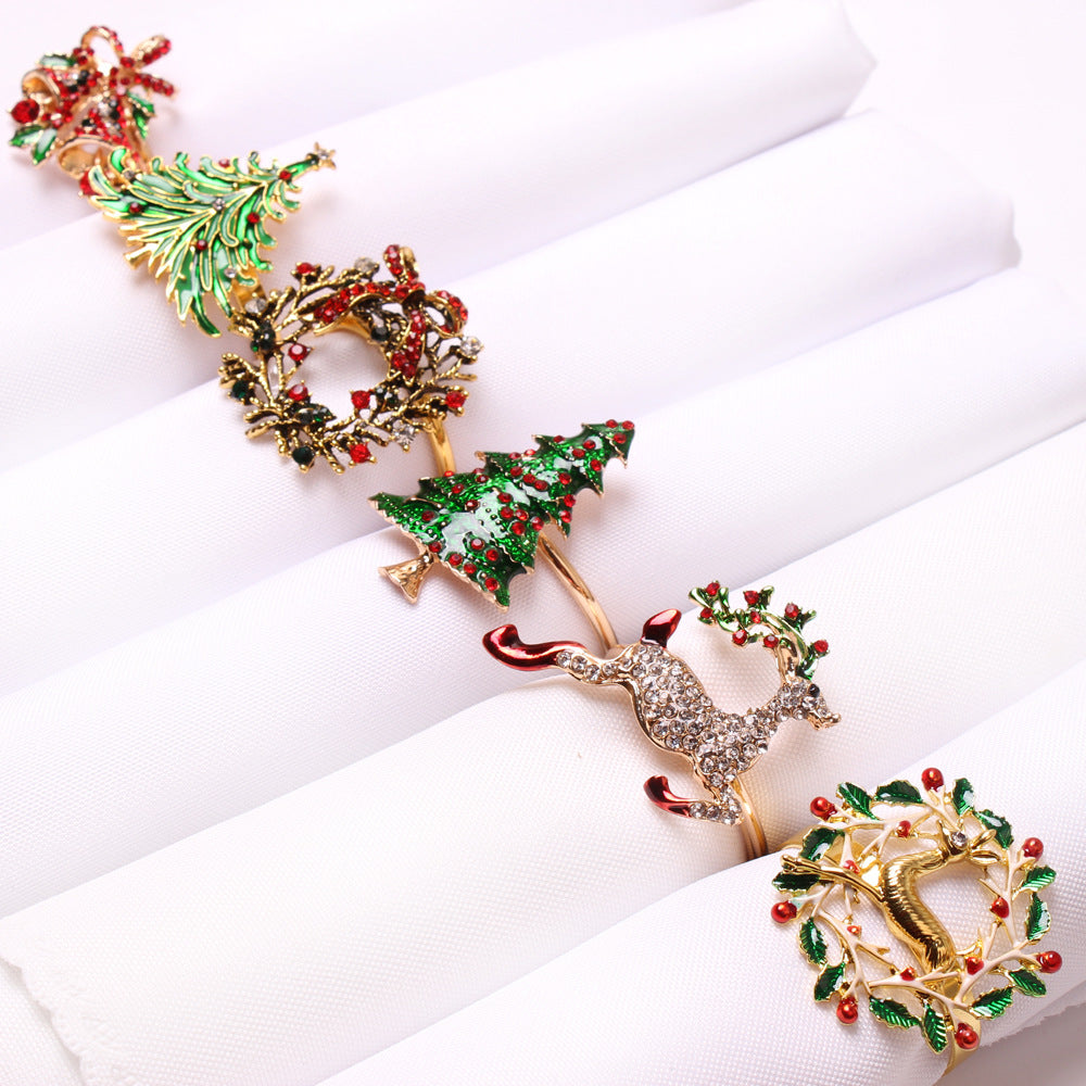 Christmas Napkin Rings Holiday Table Decoration