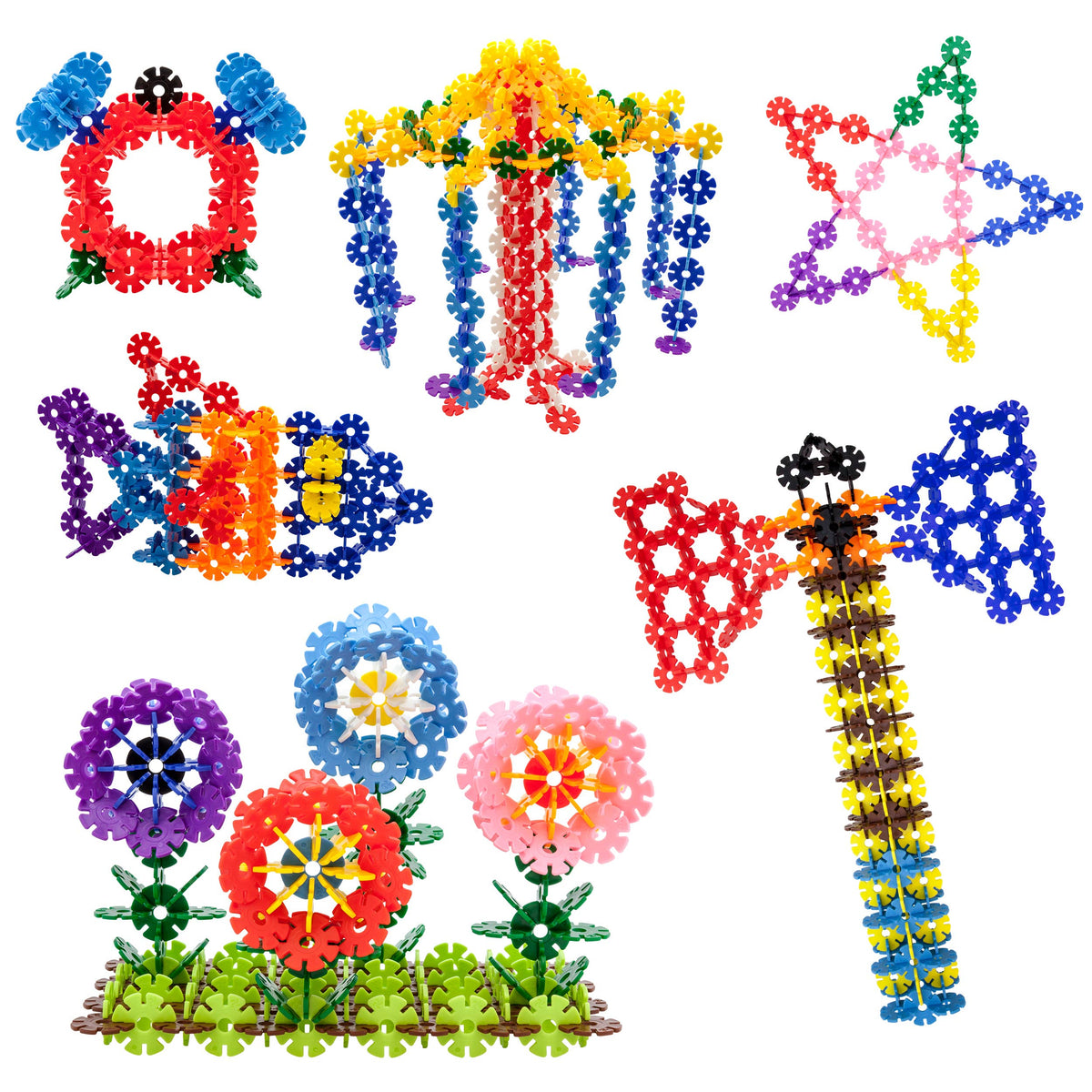 PicassoTiles - PicassoTiles 600pc Building Interlocking Chips - Ages 3+