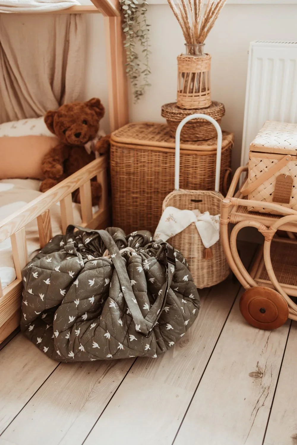 Organic Soft Babymat & Bag | Birds | play&go