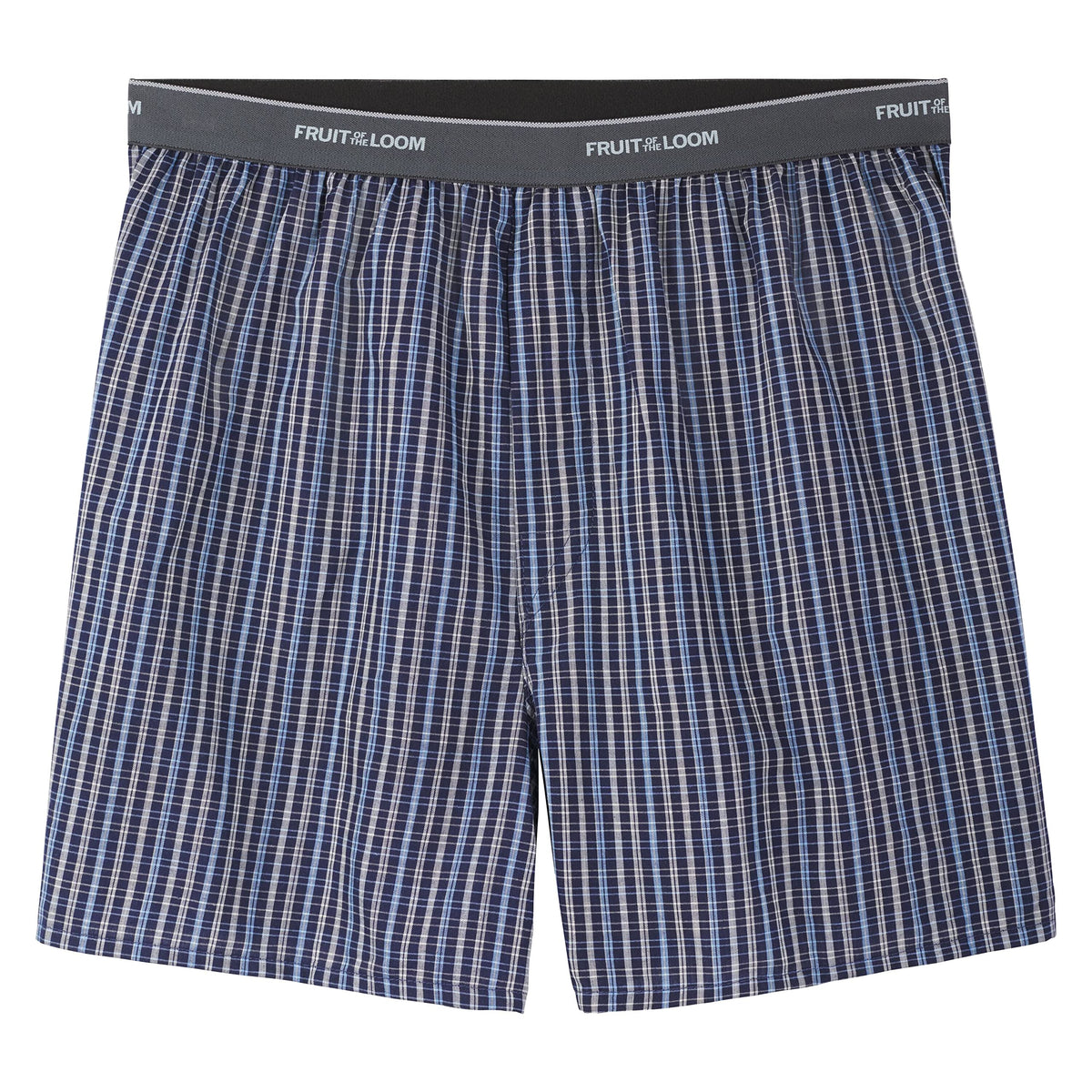 Fruit of the Loom Men's 5 Pack Exposed Waistband Assorted, Blues Boxer, Size Small 🍁 All In One Marketplace Canada