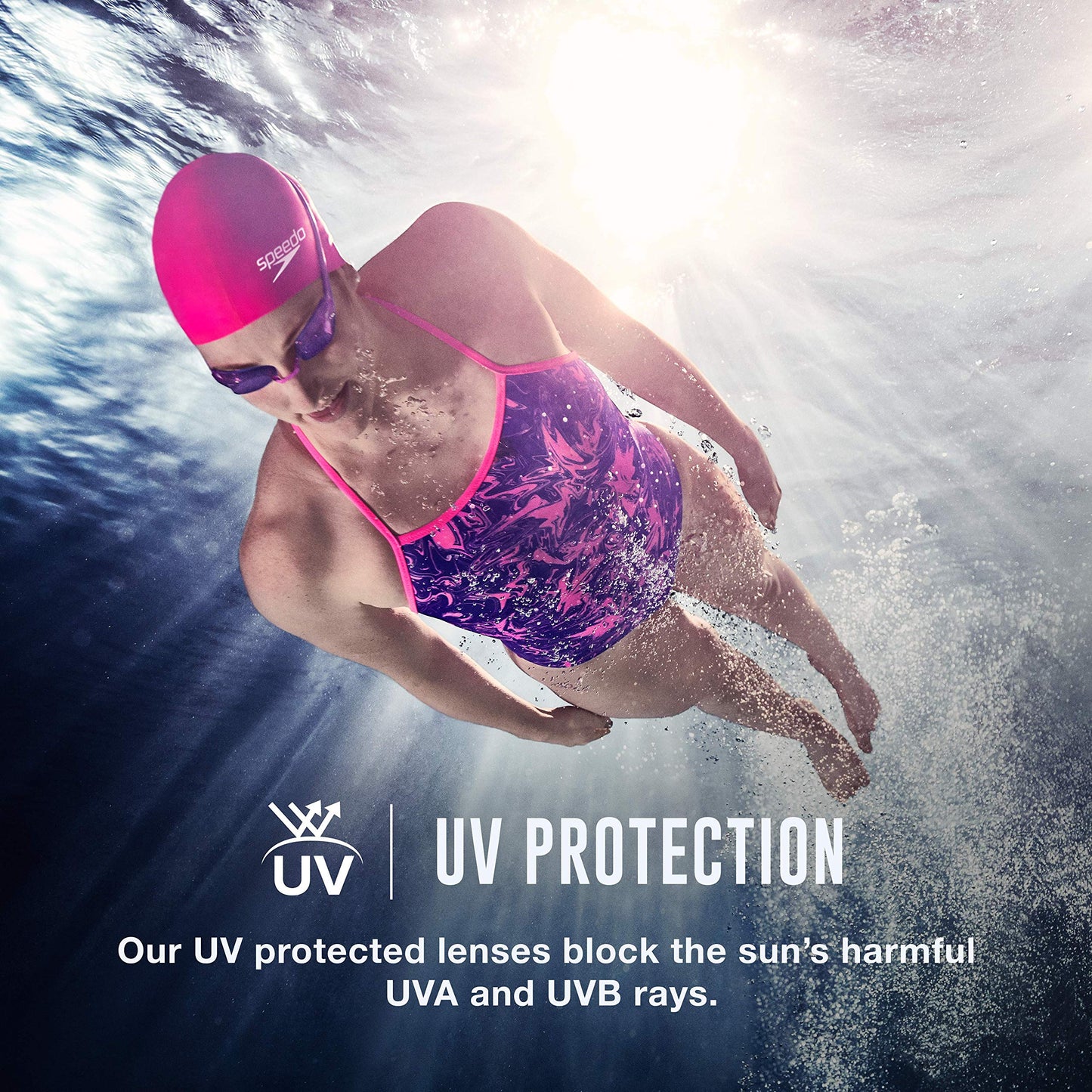 Speedo Women's Swim Goggles Mirrored Vanquisher 2.0 - Royal blue, One Size 🍁 All In One Marketplace Canada