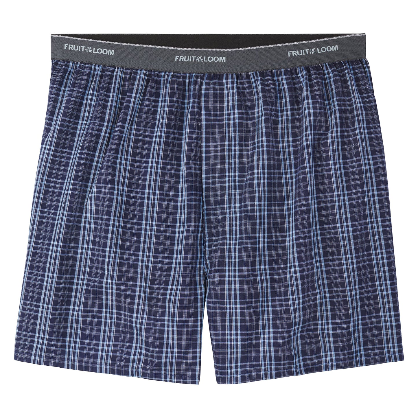 Fruit of the Loom Men's 5 Pack Exposed Waistband Assorted, Blues Boxer, Size Large 🍁 All In One Marketplace Canada