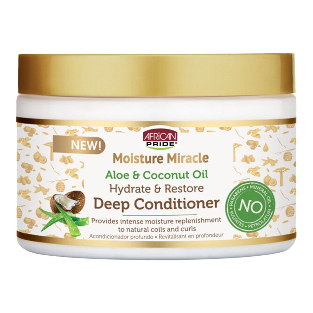 AFRICAN PRIDE ALOE & COCONUT OIL DEEP CONDITIONER 12OZ