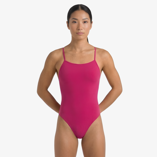 Berry Open-Back One-Piece Performance Swimsuit by Norca