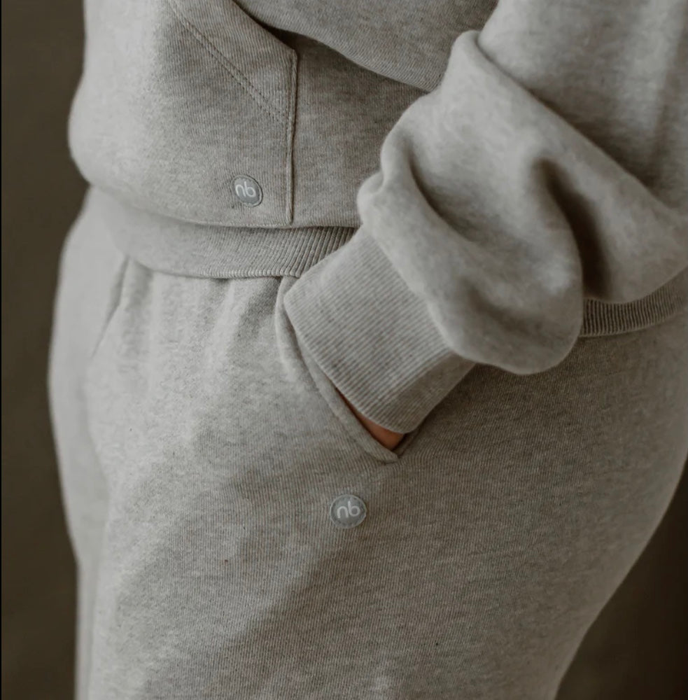 Organic Terry Women's Basics Crewneck Sweatshirt | Cloudburst Light | Nest Designs