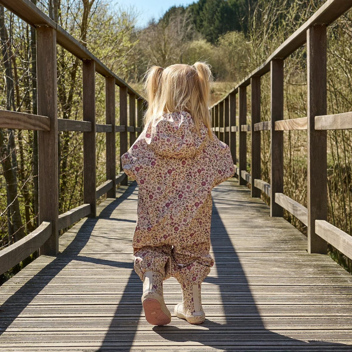 PU Rainwear Suit | Pink Floral | CeLaVi
