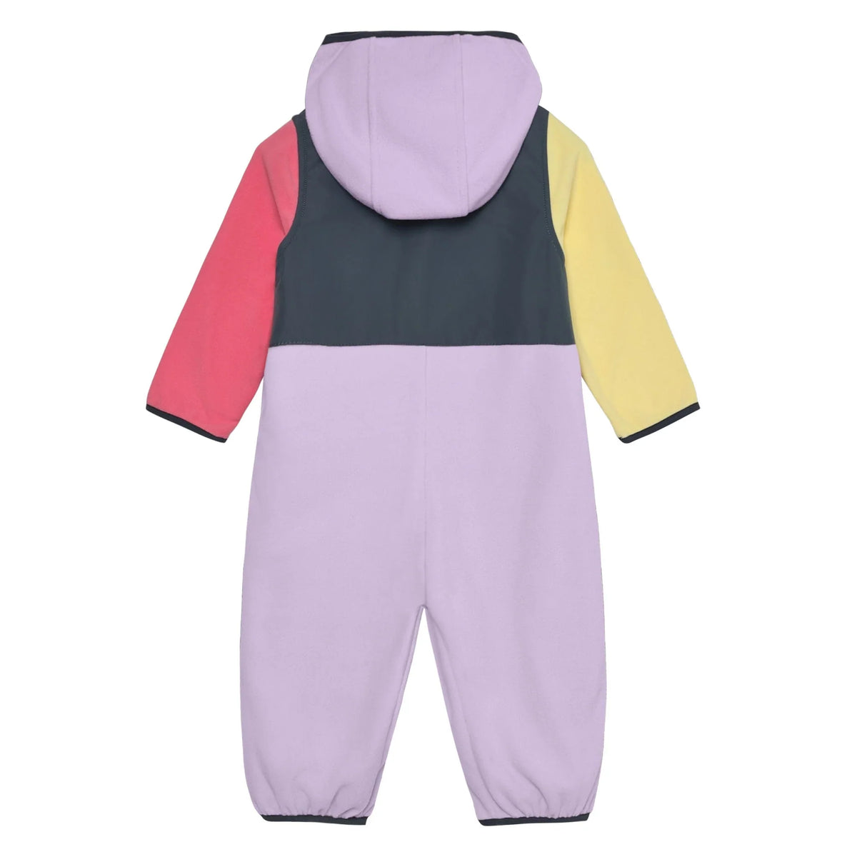 Colorblock Fleece Suit | Purple & Yellow & Pink | Color Kids