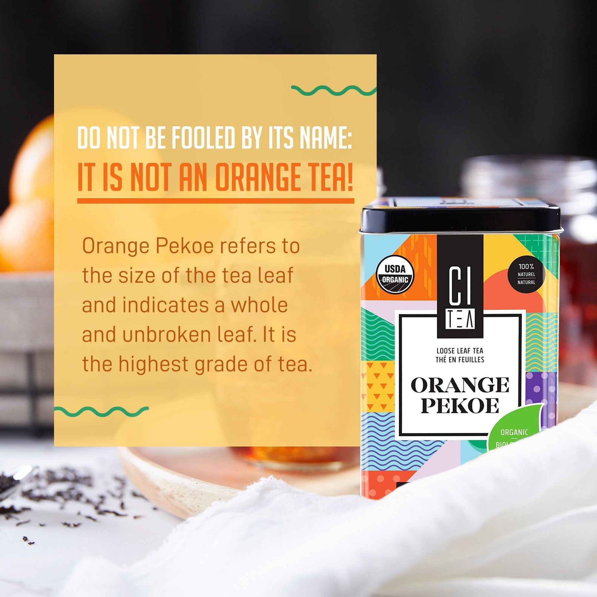 Organic Orange Pekoe Black Loose Leaf Tea