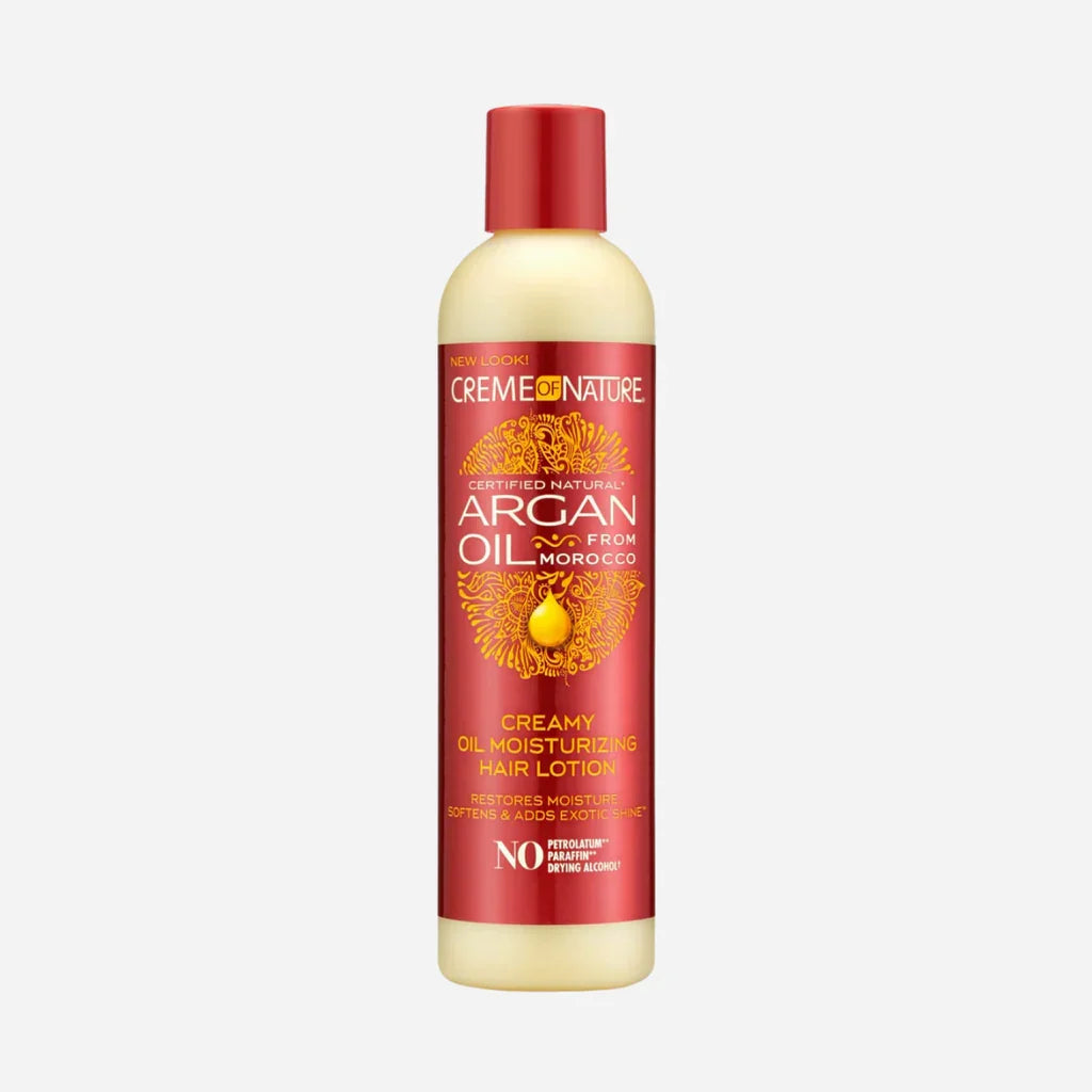 CREME OF NATURE ARGAN OIL CREAMY MOIST HAIR LOTION 8.5OZ