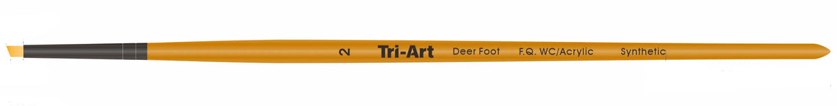 Tri-Art Artist Brushes - Short Synthetic - WC/Acryl - Deer Foot - 2