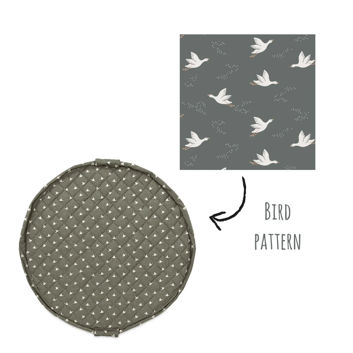 Organic Soft Babymat & Bag | Birds | play&go
