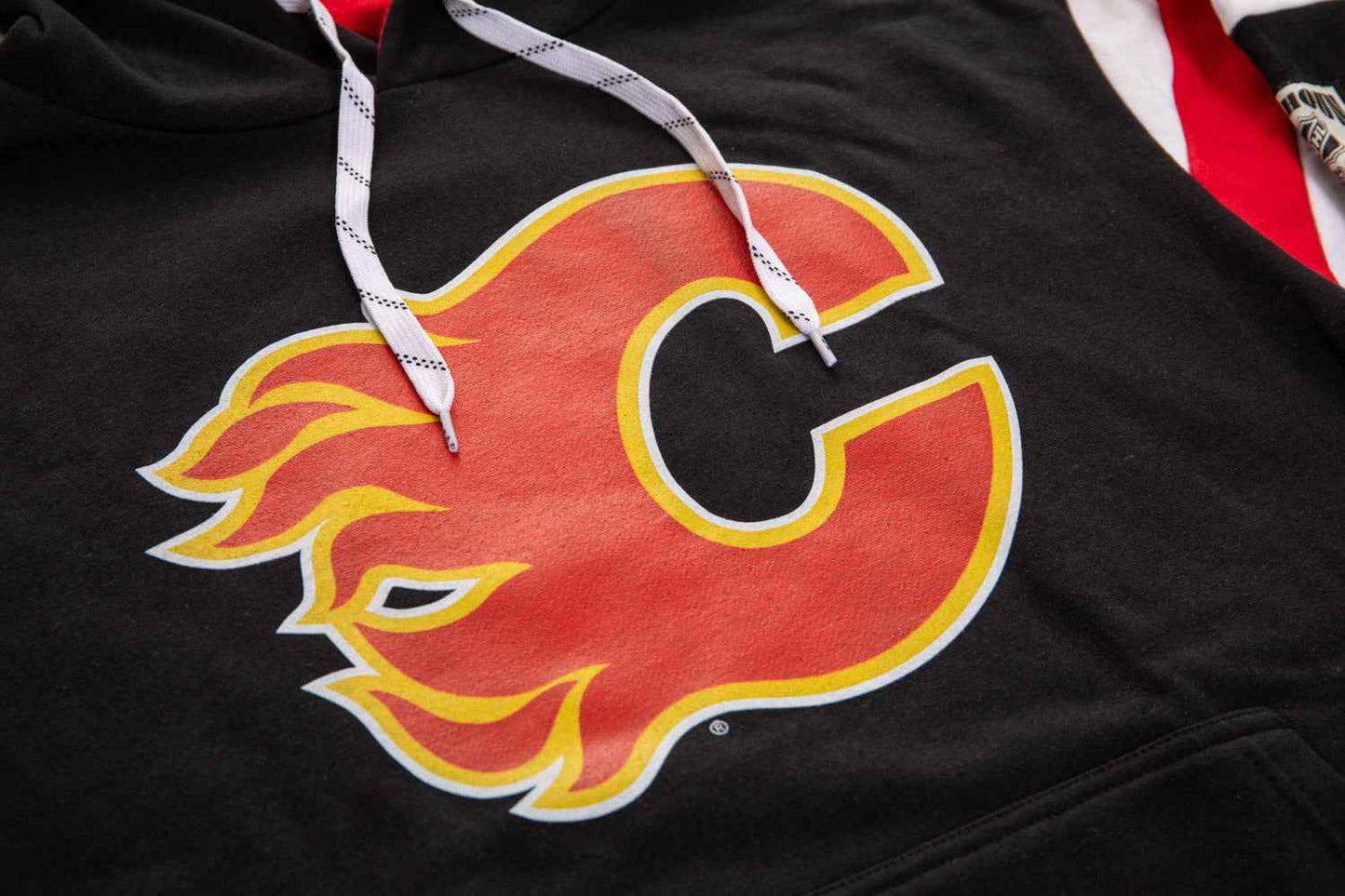 Calgary Flames Varsity Retro Style Hoodie