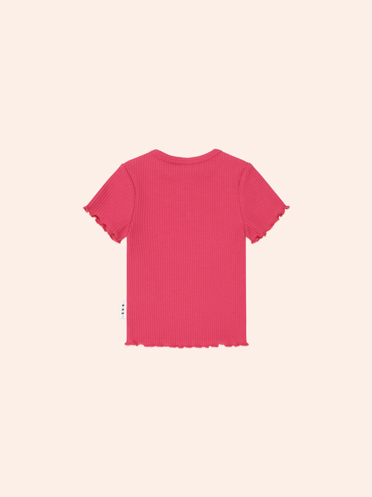 Cherry Rib Tee | Cherry | Huxbaby