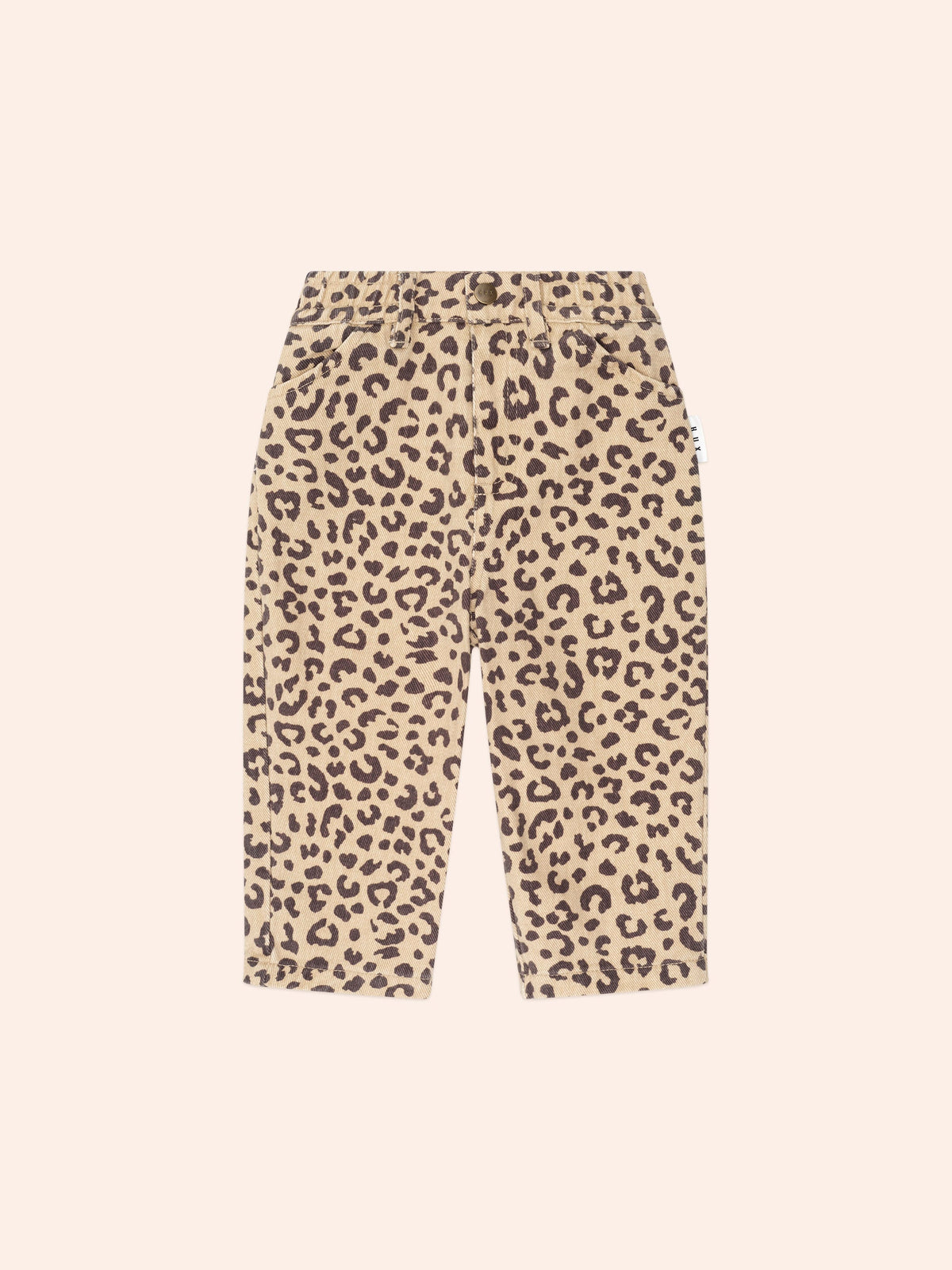 Leopard Print Denim Jeans | Animal | Huxbaby