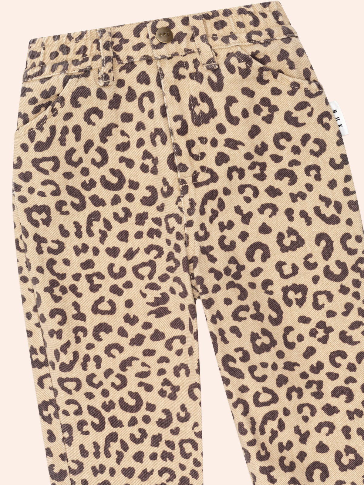 Leopard Print Denim Jeans | Animal | Huxbaby