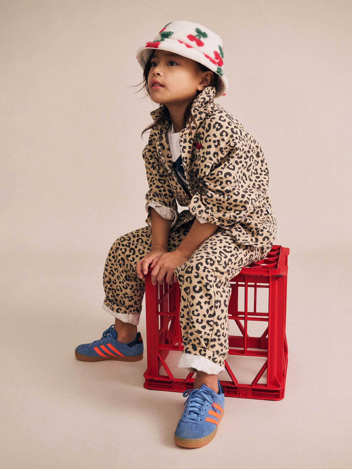 Leopard Print Denim Jeans | Animal | Huxbaby