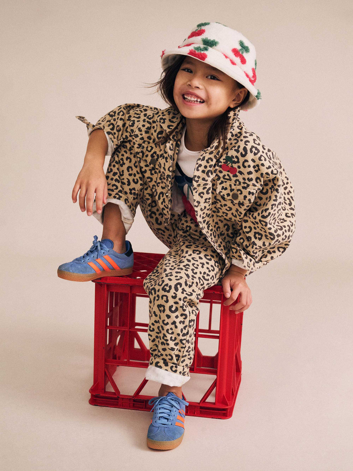 Leopard Print Denim Jeans | Animal | Huxbaby