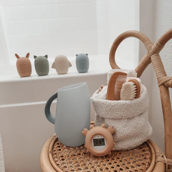 Bathtub Safety Thermometer Crab | Soft Blush | Noüka