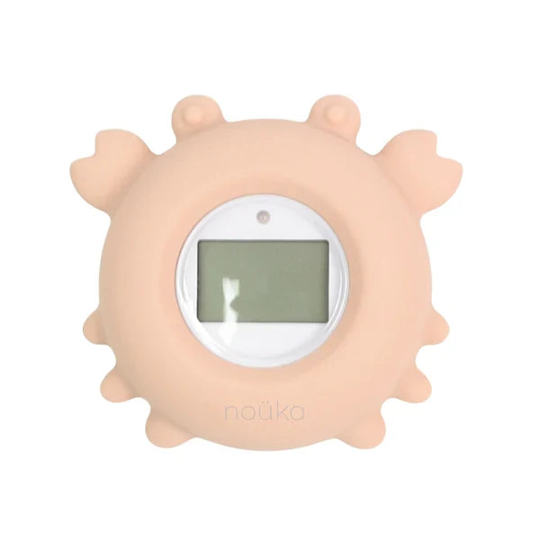 Bathtub Safety Thermometer Crab | Soft Blush | Noüka
