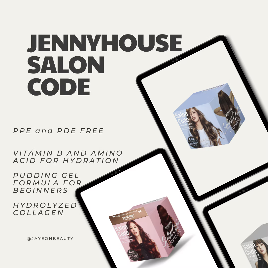 Jennyhouse Salon Code Glam Hair Color 70ml*2