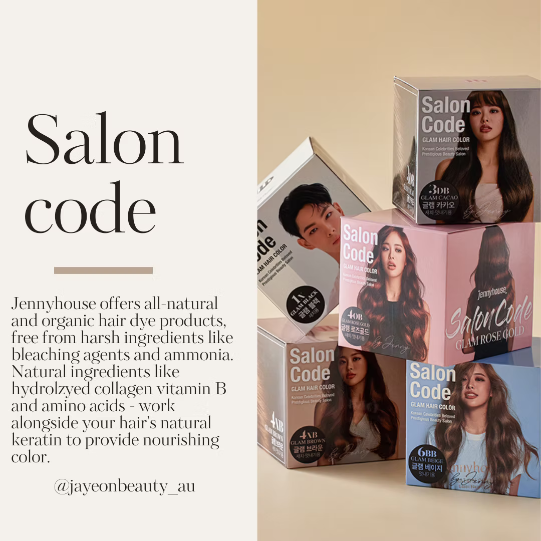 Jennyhouse Salon Code Glam Hair Color 70ml*2