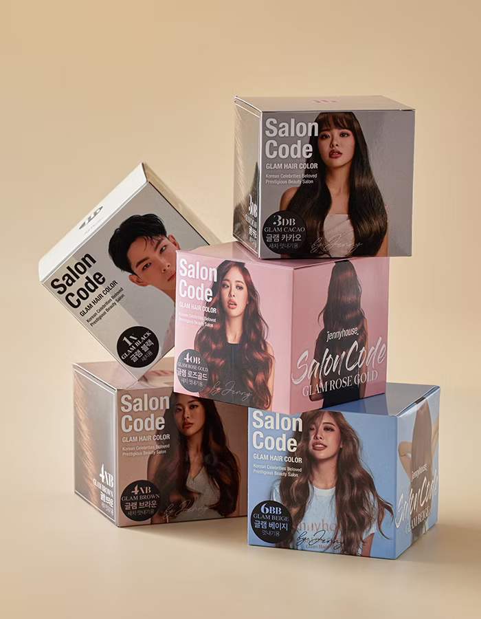 Jennyhouse Salon Code Glam Hair Color 70ml*2