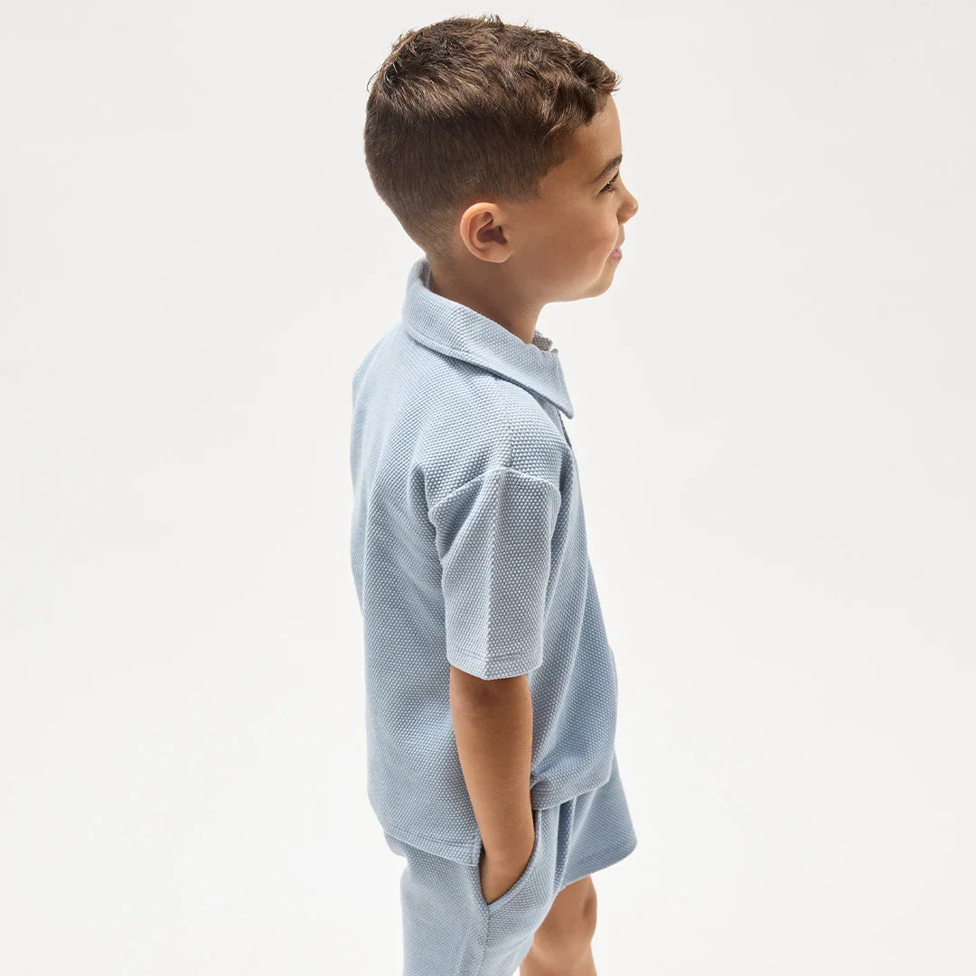 Polo Shirt | Powdered Blue | Miles the Label