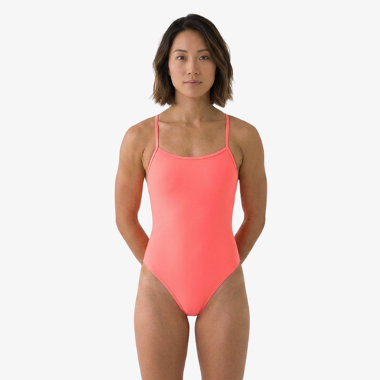 Coral Tie-Back One-Piece Training Swimsuit by Norca