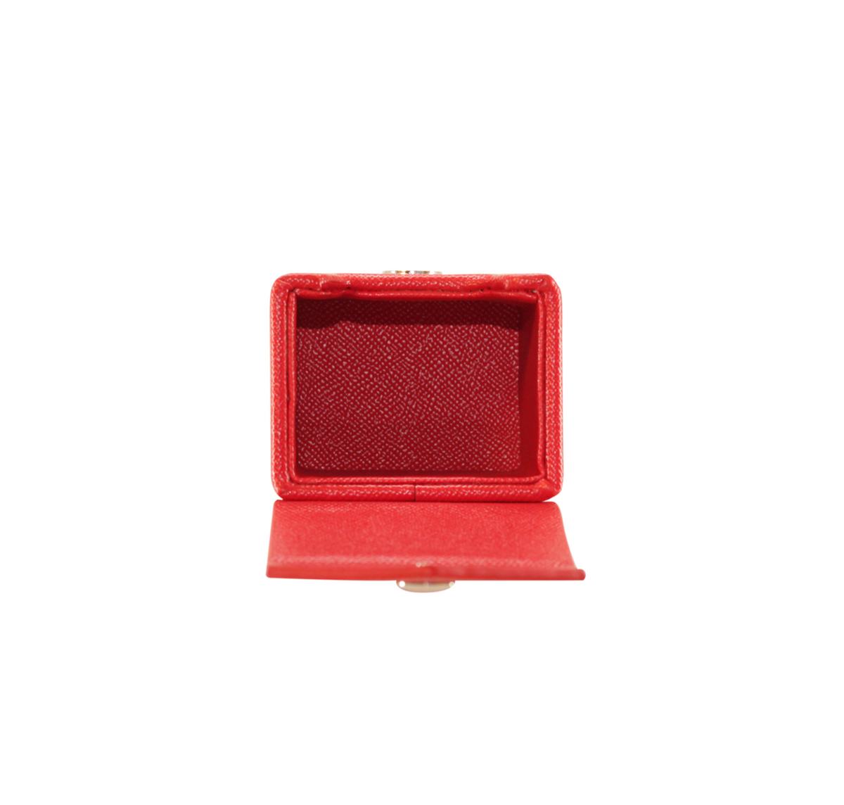 Red Mach 2 Deck Box - Hard Shell - Textured Vegan Leather