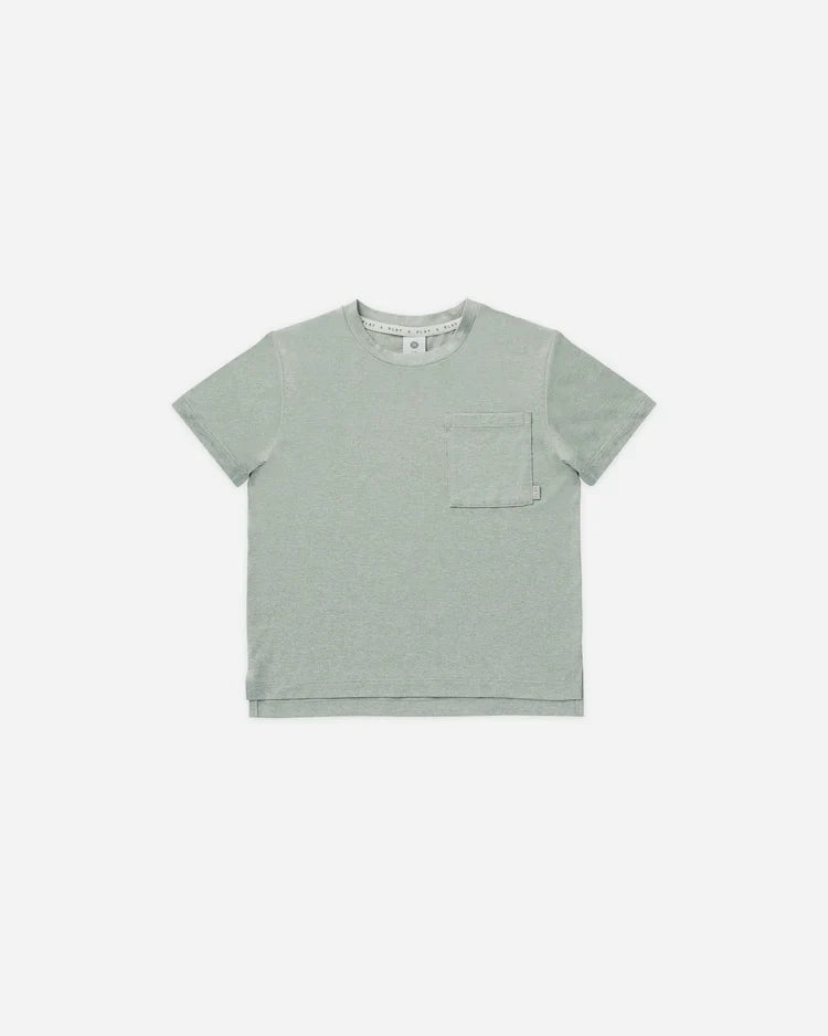 Cove Essential Pocket Tee | Heathered Sea Green | Rylee & Cru