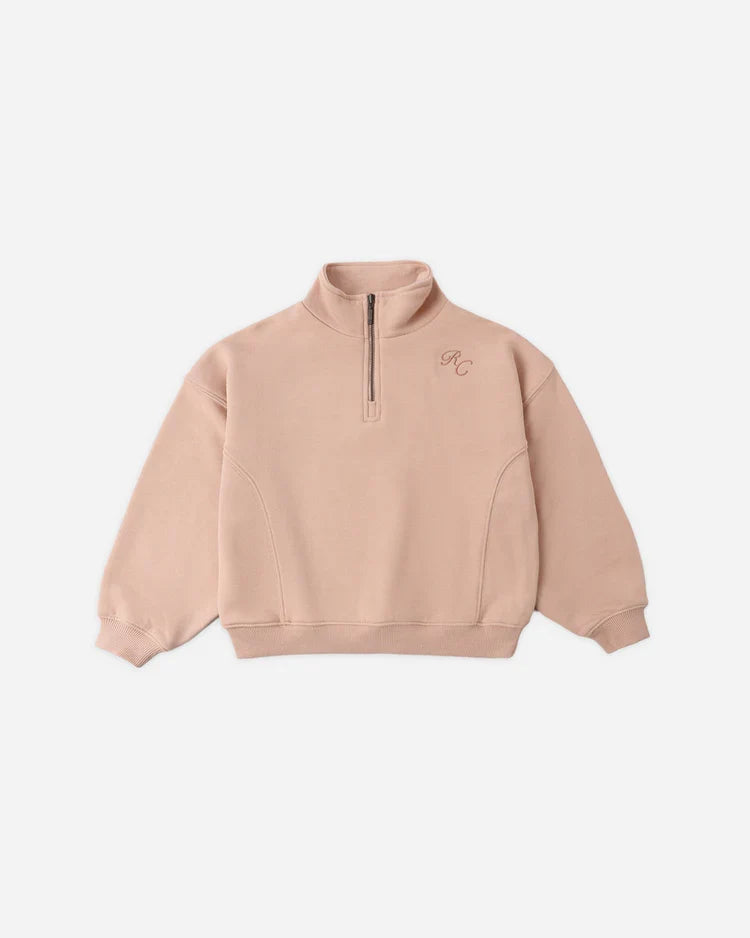 Half Zip Sweatshirt | Melon | Rylee & Cru