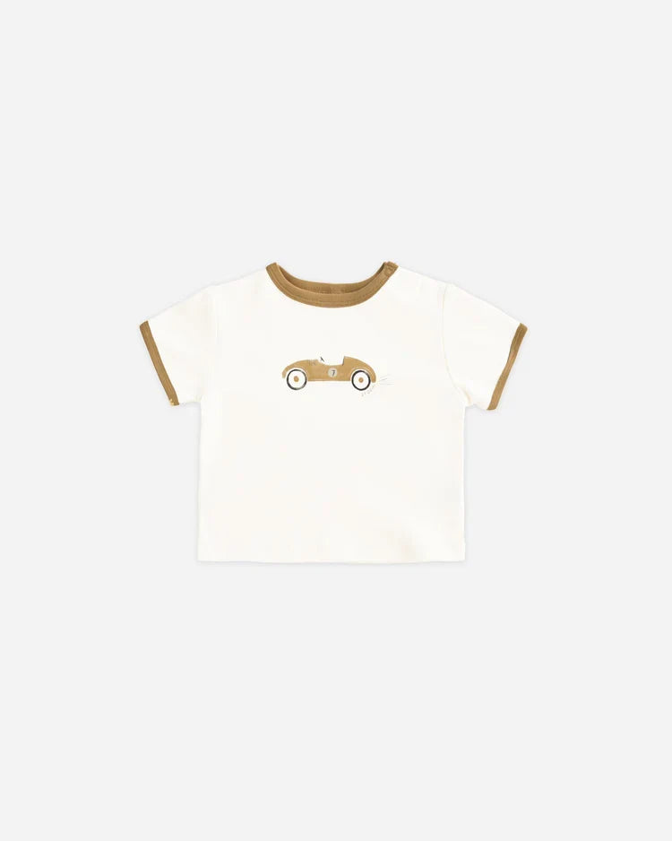 Ringer Tee | Race Car | Quincy Mae