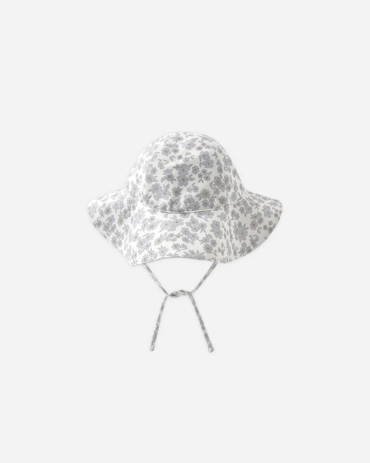 Sun Hat | Blue Floral | Quincy Mae