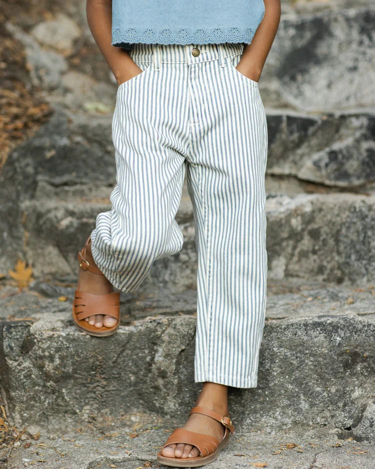 Barrel Pant | Railroad Stripe | Rylee & Cru