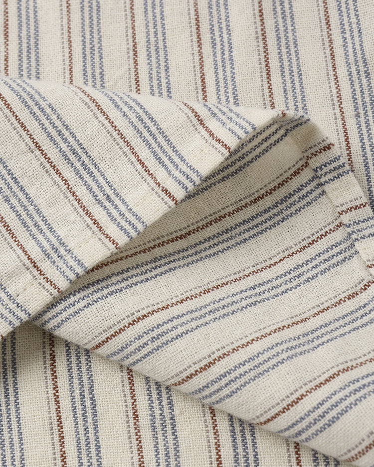 Collared Short Sleeve Shirt | Nautical  Stripe | Rylee & Cru
