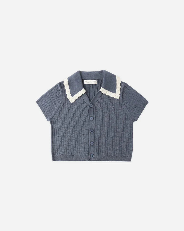 Sloane Knit Top | Marine | Rylee & Cru