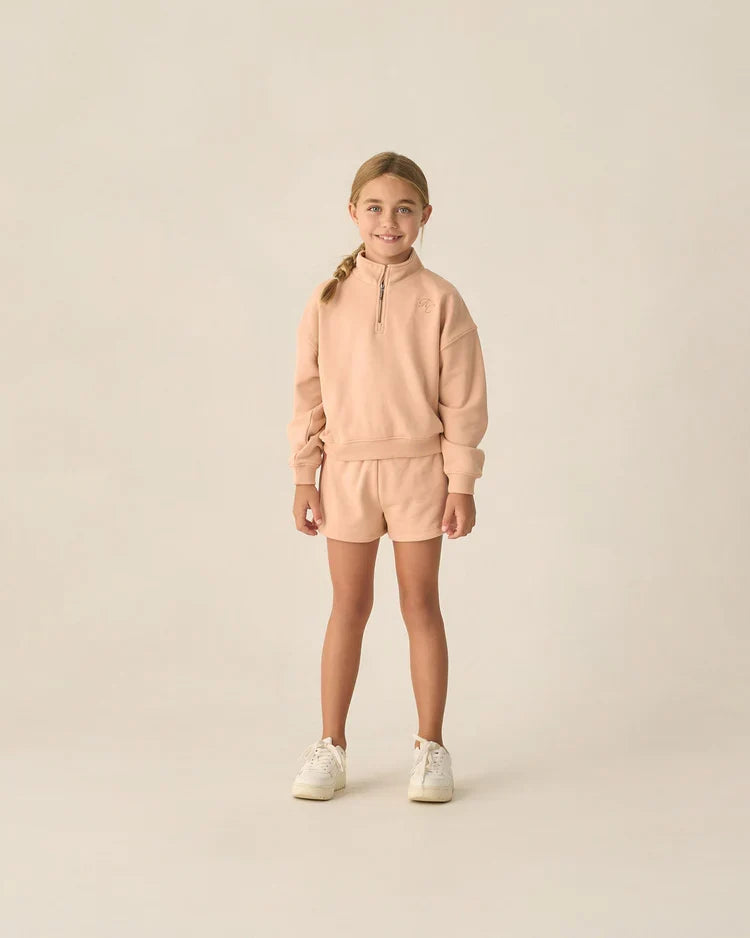Half Zip Sweatshirt | Melon | Rylee & Cru