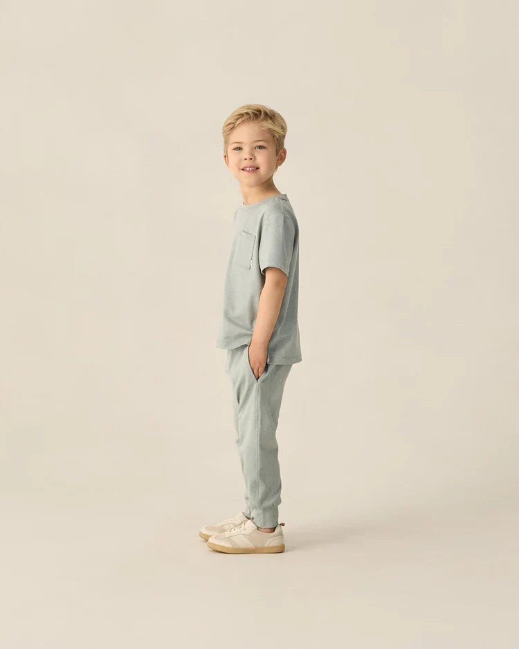 Century Tech Jogger | Heathered Sea Green | Rylee & Cru
