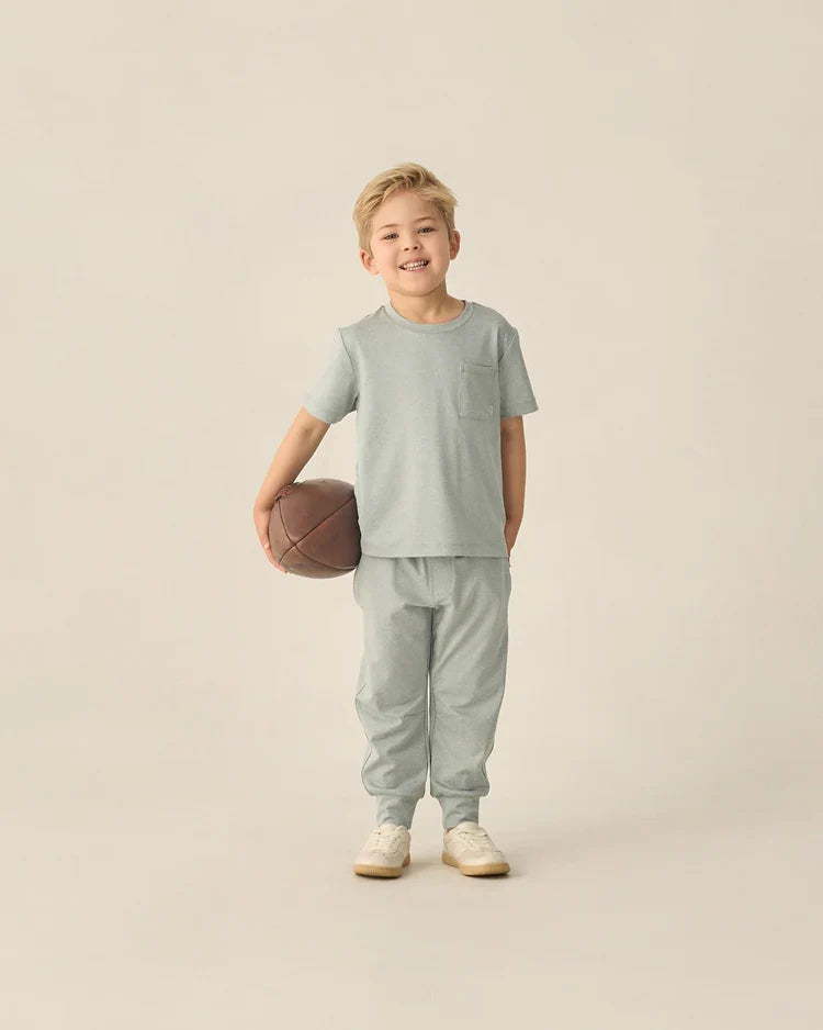 Century Tech Jogger | Heathered Sea Green | Rylee & Cru