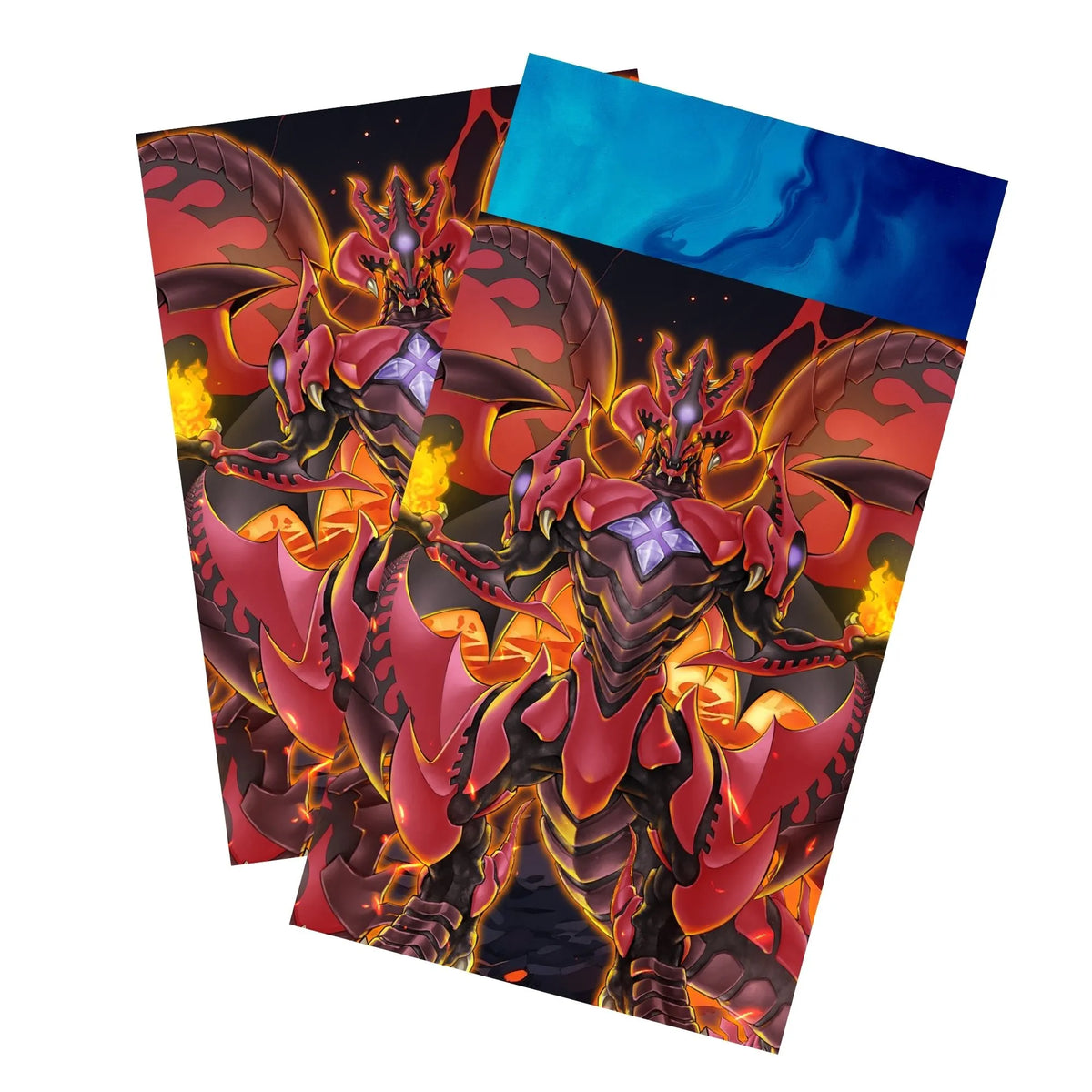 Red Supernova Dragon Card Sleeves