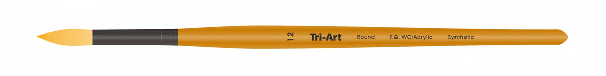Tri-Art Artist Brushes - Short Synthetic - WC/Acryl - Round - 12