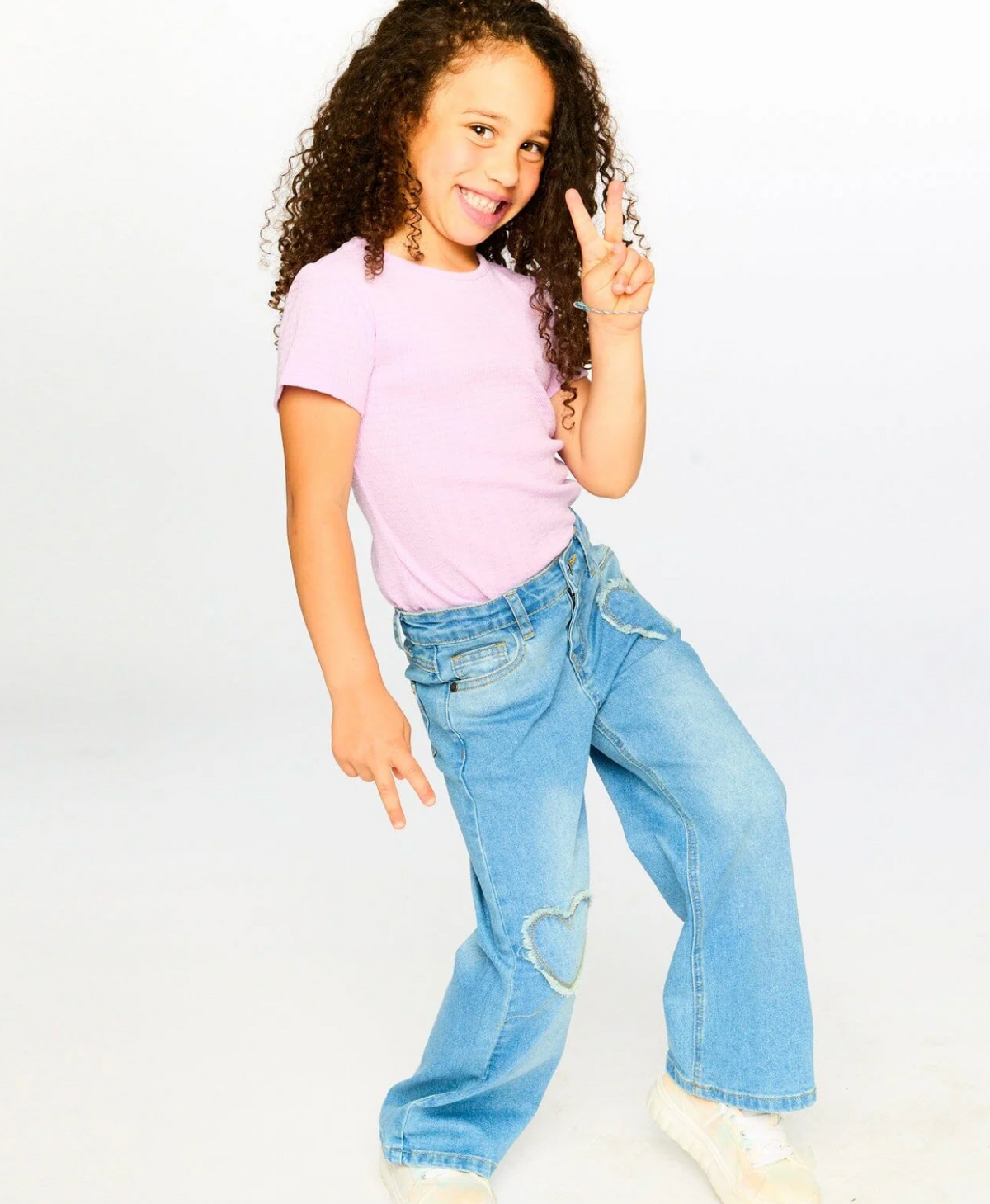 Wide Leg Jeans | Light Denim | Deux Par Deux