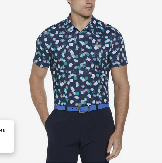 Pete's Travel Tags Print Polo